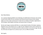 IMFRA Board News