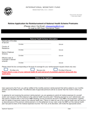 Reimbursement of National Health Scheme Premiums